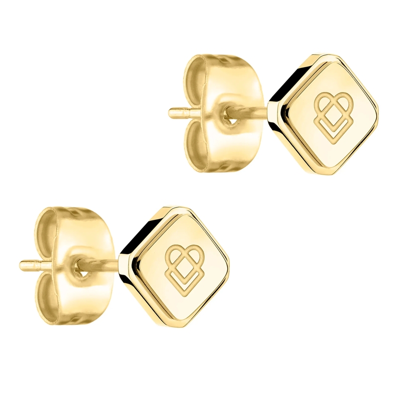 Liebeskind Berlin Ohrstecker Edelstahl Loving Icon gold