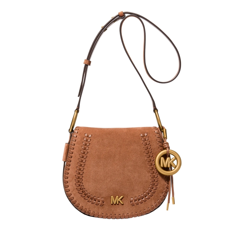 MICHAEL Michael Kors Crossbody Bag Md Saddle Flap Msgr Luggage
