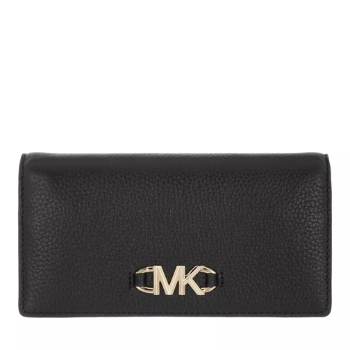 MICHAEL Michael Kors Izzy Large Slim Wallet Black Portemonnaie mit Überschlag