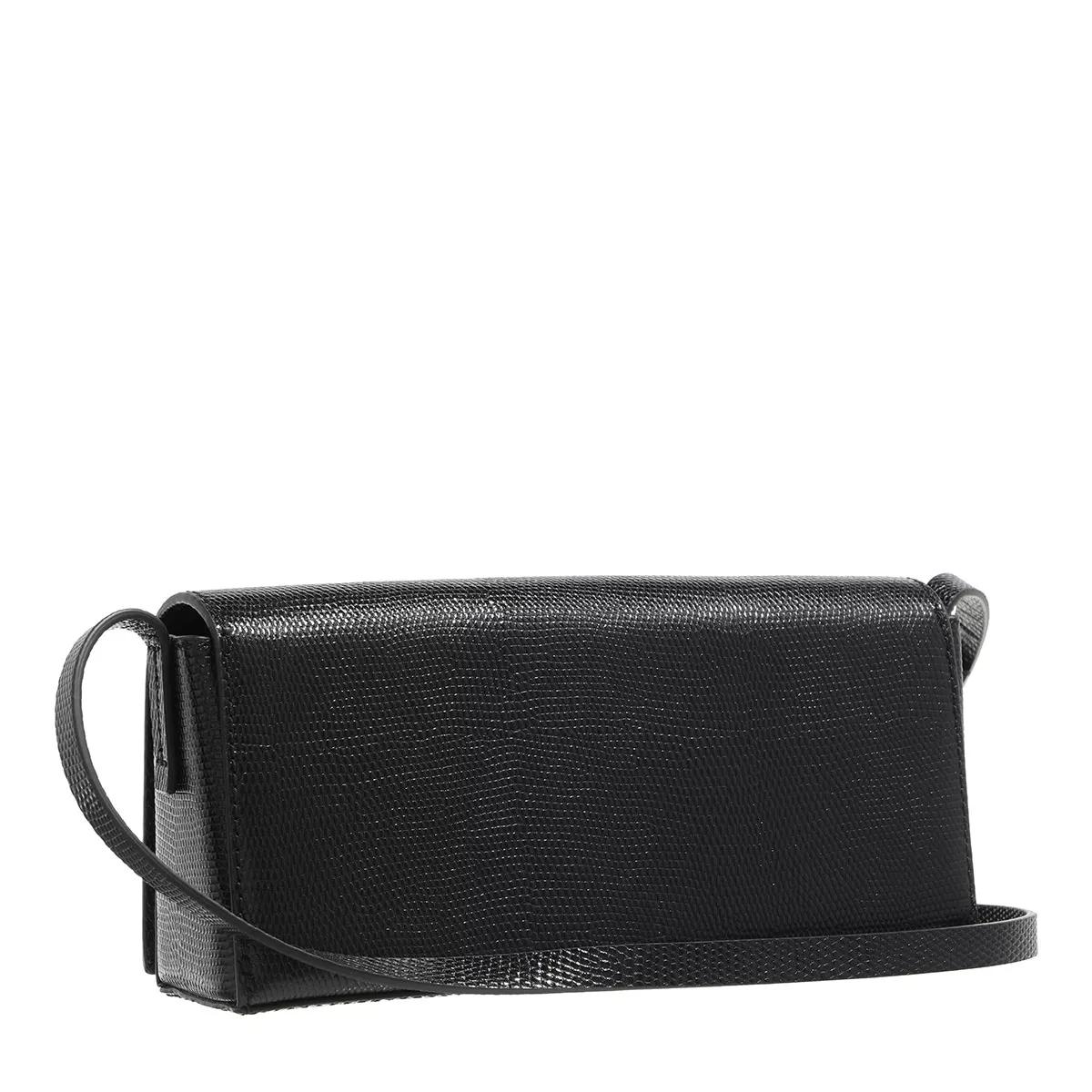 by malene birger petits sacs à main, small leather handbag female en noir - pochettespour dames