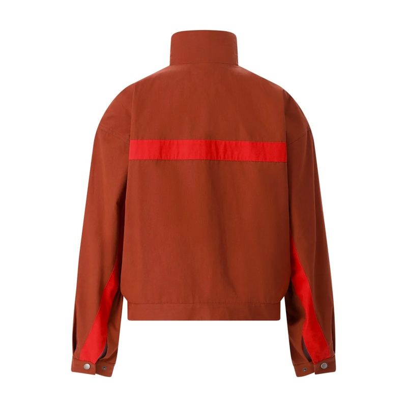 Saint Laurent Übergangsjacke Leichte Jacke mit Stehkragen braun(Image 3)