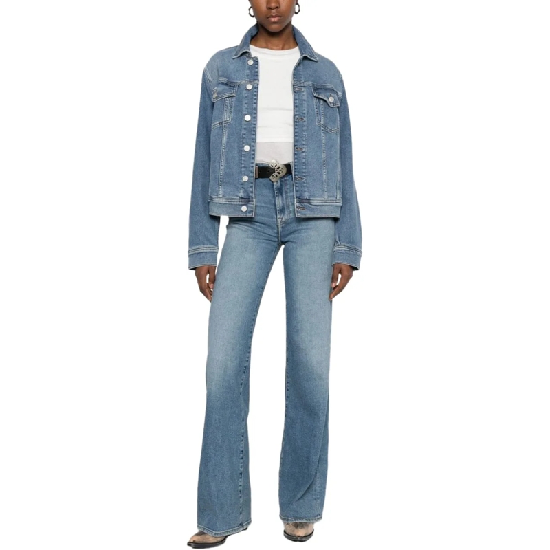 Seven for all Mankind Übergangsjacke Coats Clear Blue blau