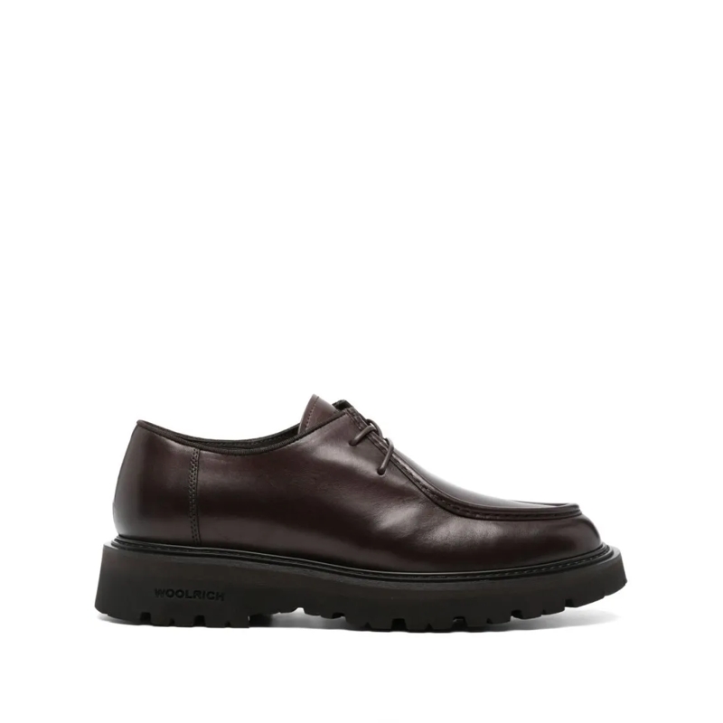 Woolrich Chaussures à lacets Leather Paraboot Shoe Brown