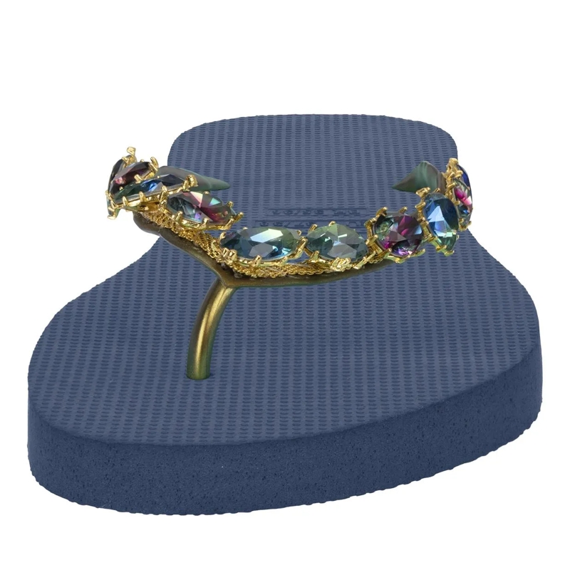 UZURII Flip Flops platte hausschuhe Alexia marine(Image 3)