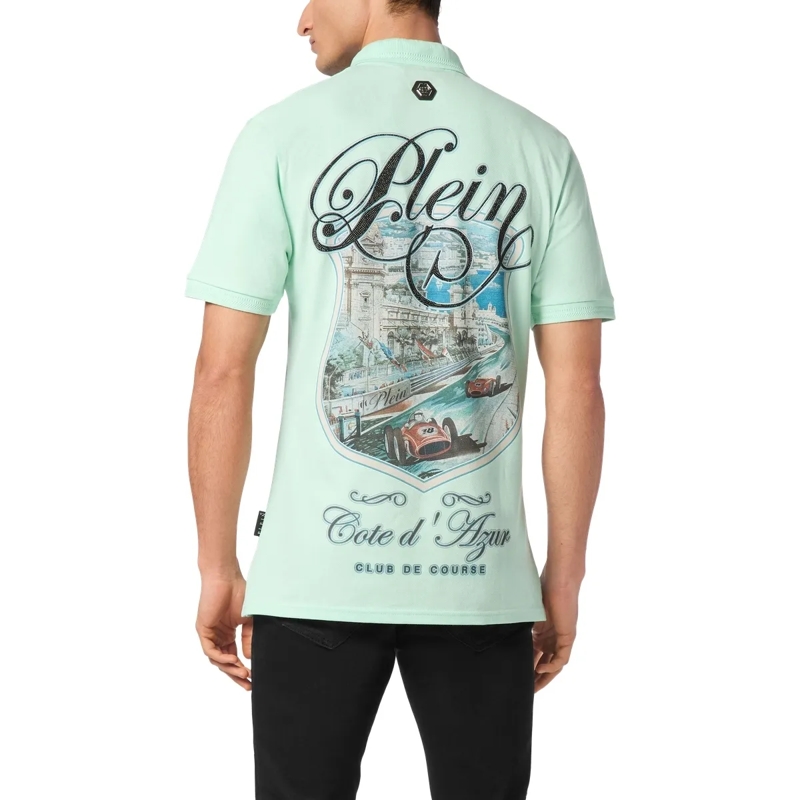 Philipp Plein Top Poloshirt Racing grün(Image 2)