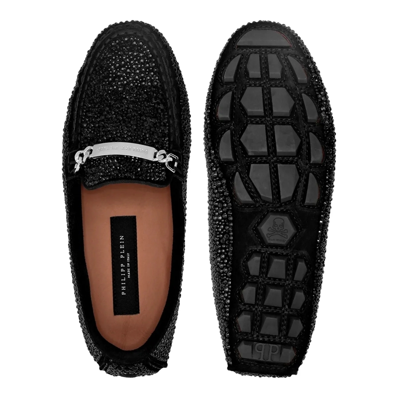 Philipp Plein Bootsschuhe Mokassin Mit Schmucksteinen schwarz(Image 3)