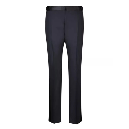 Tom Ford Blue Wool Trousers Blue 