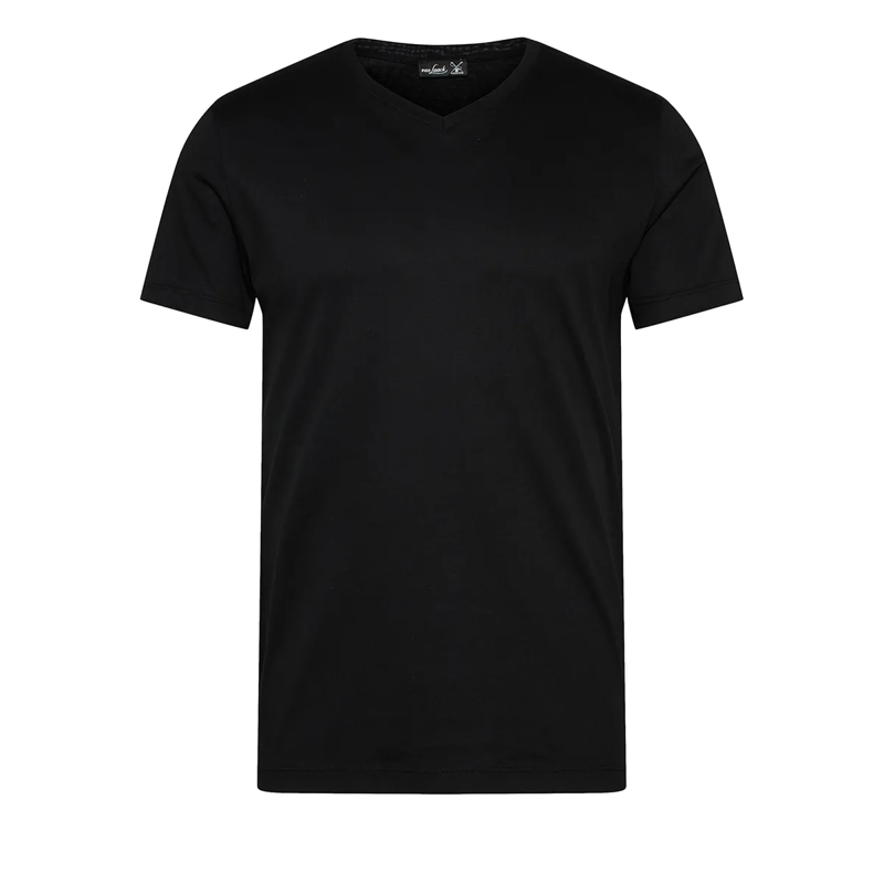 VAN LAACK T-Shirt T-Shirt Polo Uni schwarz