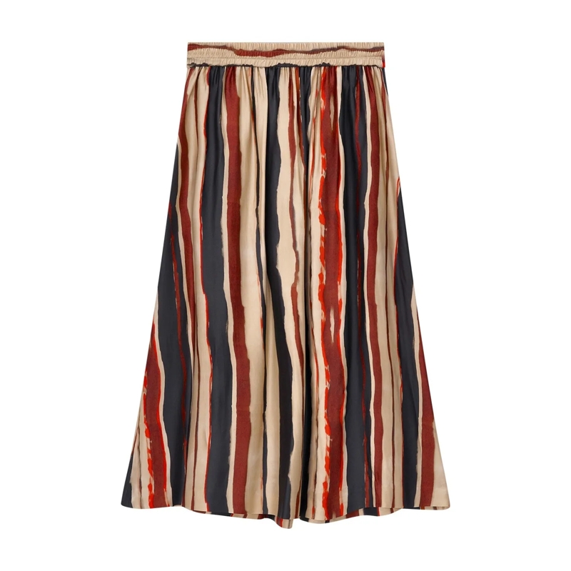 Pt Torino Maxirock Midirock Doris aus Satin mehrfarbig(Image 2)