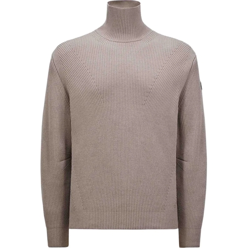 Moncler  High Neck Sweater taupe