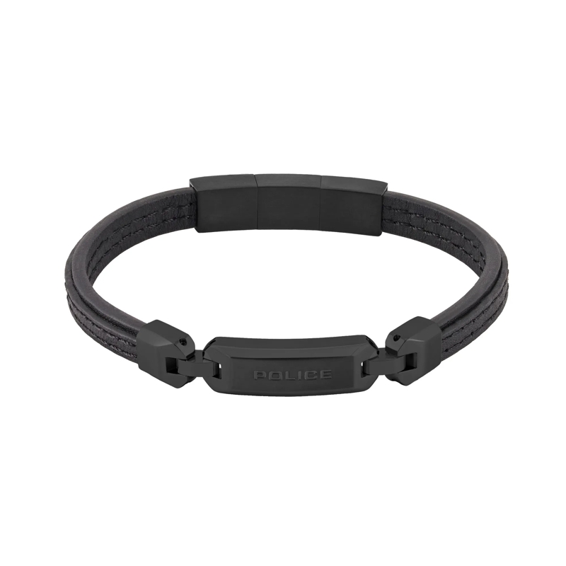 Police Armband Armband Layerlock- Herrenarmband- Farbe: schwar schwarz(Image 2)