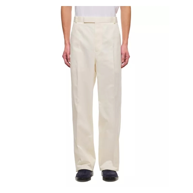 Thom Browne  Low Rise Beltloop Cotton Trouser Grey