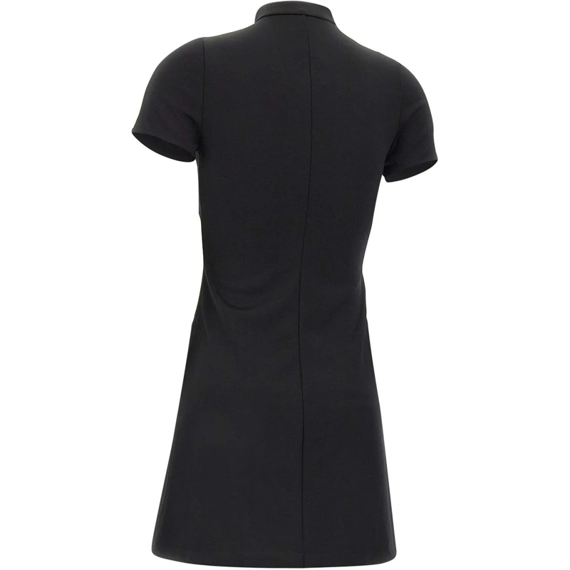Courrèges Midikleid Slim-Fit Minikleid aus Jersey Schwarz(Image 4)