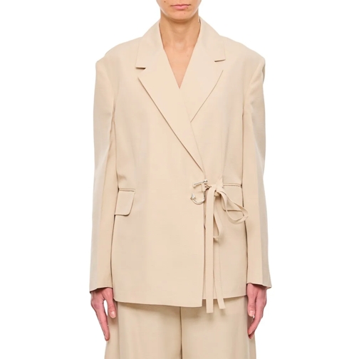 J.W.Anderson Blazer Tailored Wrap Jacket Neutrals