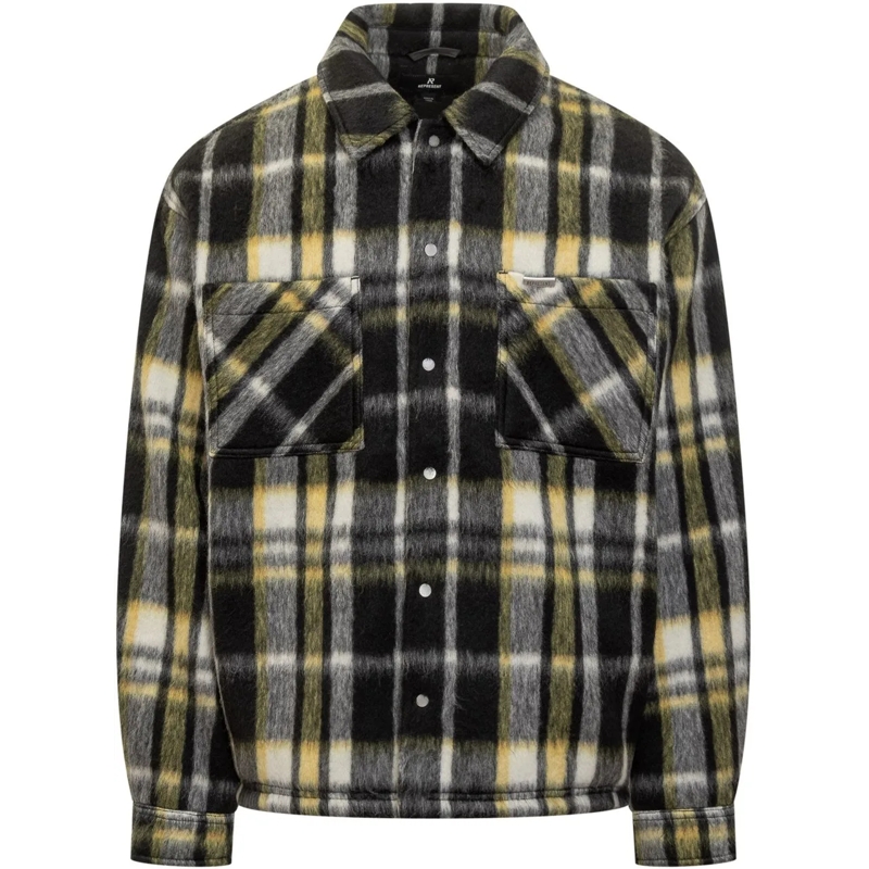 Represent Doudoune Represent Overshirt a Quadri in Lana mehrfarbig