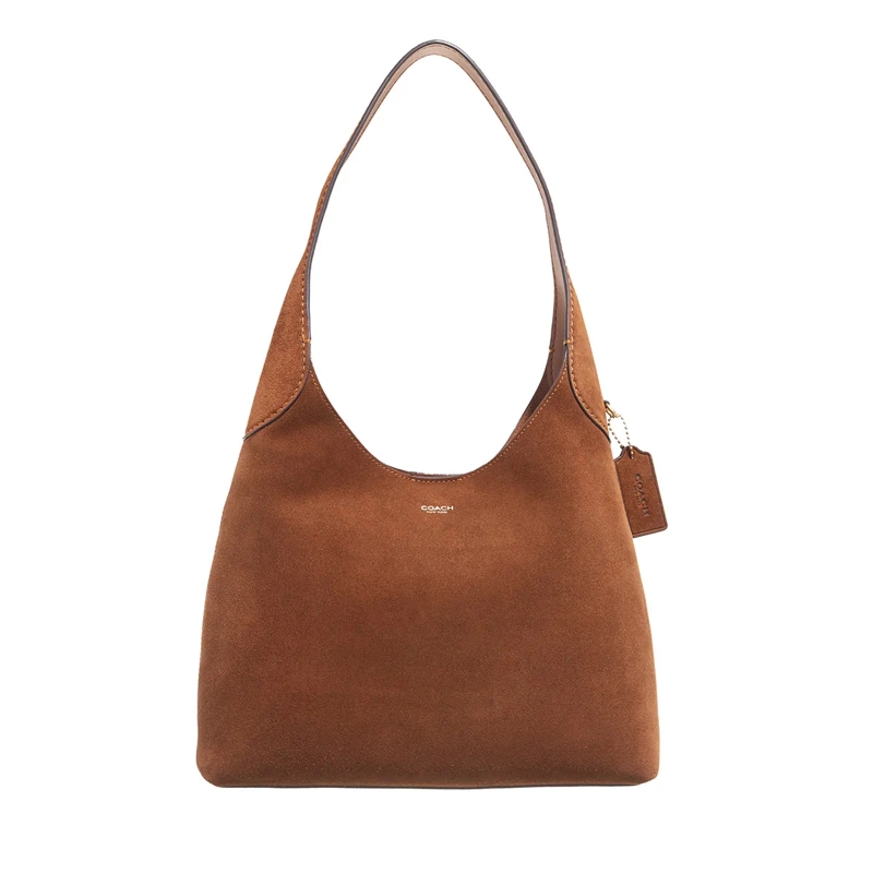 Coach Schultertasche Suede Brooklyn Shoulder Bag 28 Warm Brown