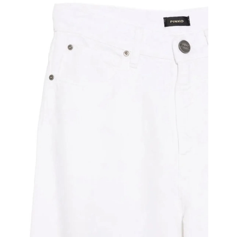 Pinko Boyfriend-Jeans Pinko Main Coll. Trousers White weiß(Image 3)
