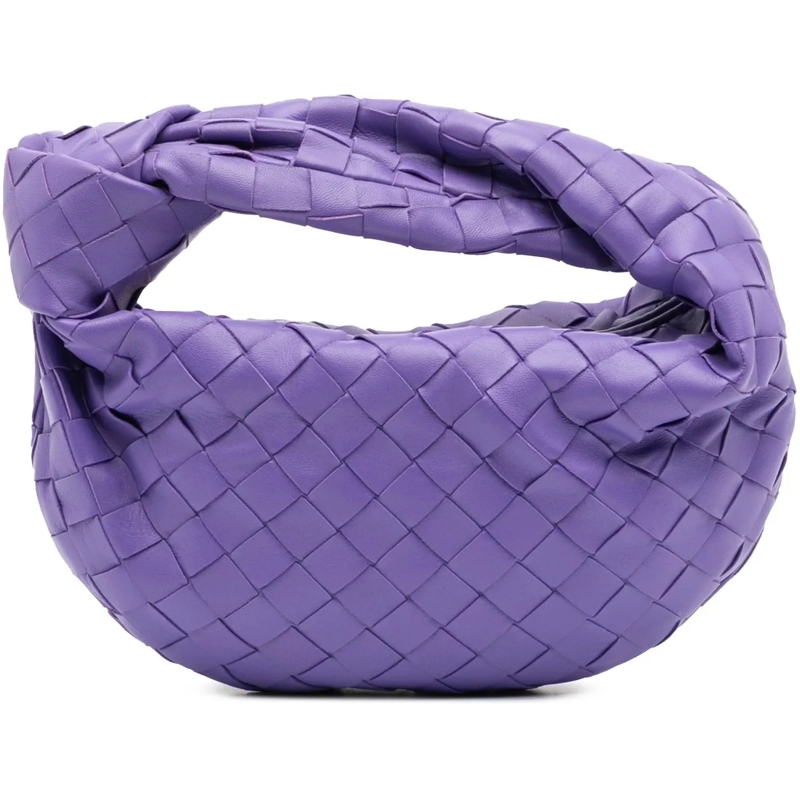 Bottega Veneta Schultertasche Mini Nappa Intrecciato Jodie lila