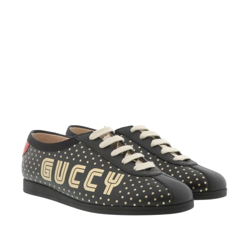 Gucci Falacer Guccy Sneakers Black/Gold lage-top sneaker