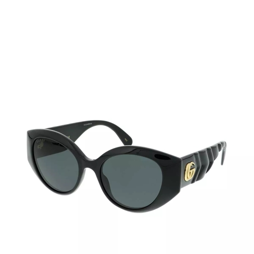 Gucci GG0809S-001 52 Sunglass WOMAN INJECTION Black Sonnenbrille