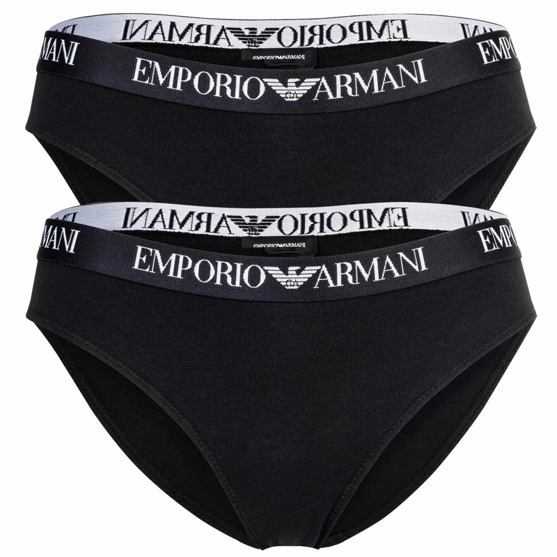 Emporio Armani  ESSENTIAL COTTON 2er Pack schwarz