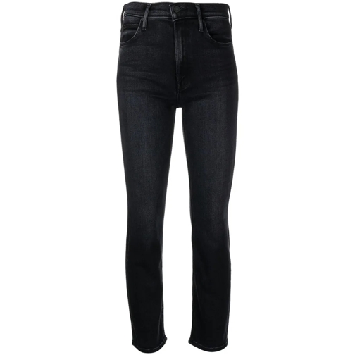 Mother Jeans Cropped Denim Jeans Black