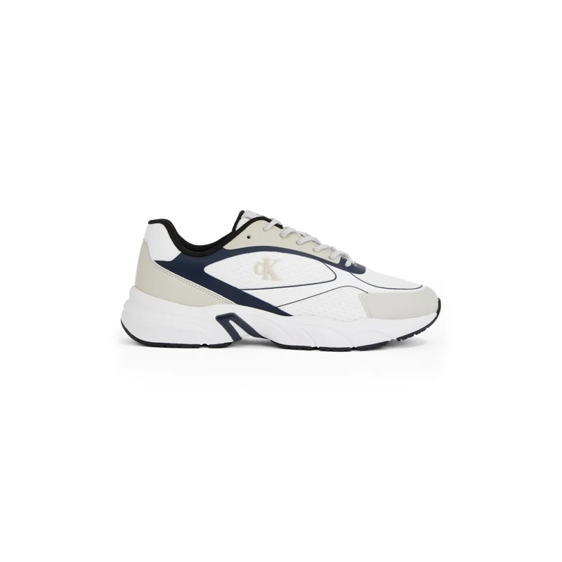 Calvin Klein Lage-top sneaker White Sneakers With Navy Accents White