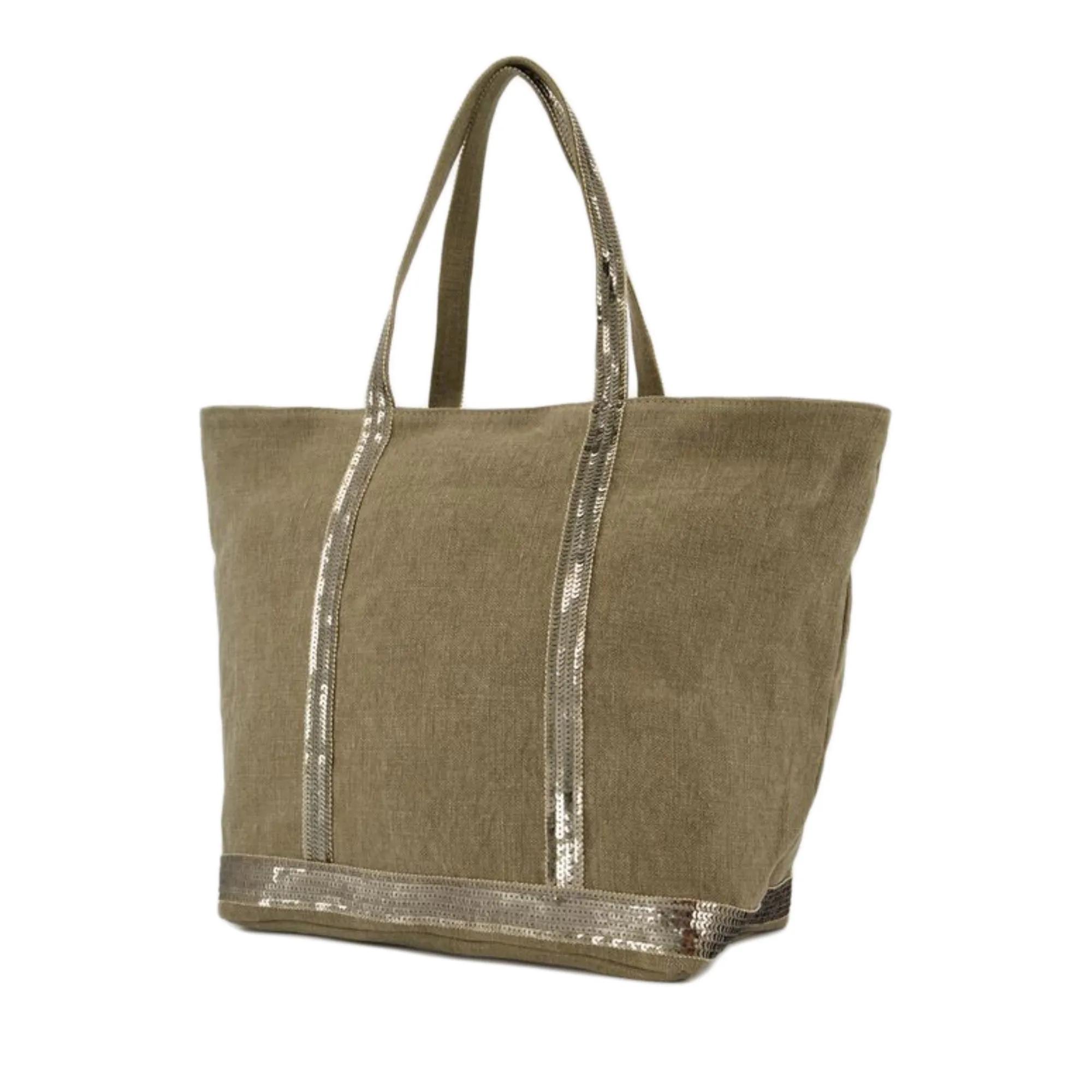 Vanessa Bruno Shoppers & Totes Cabas L Shopper Bag Kaki in groen