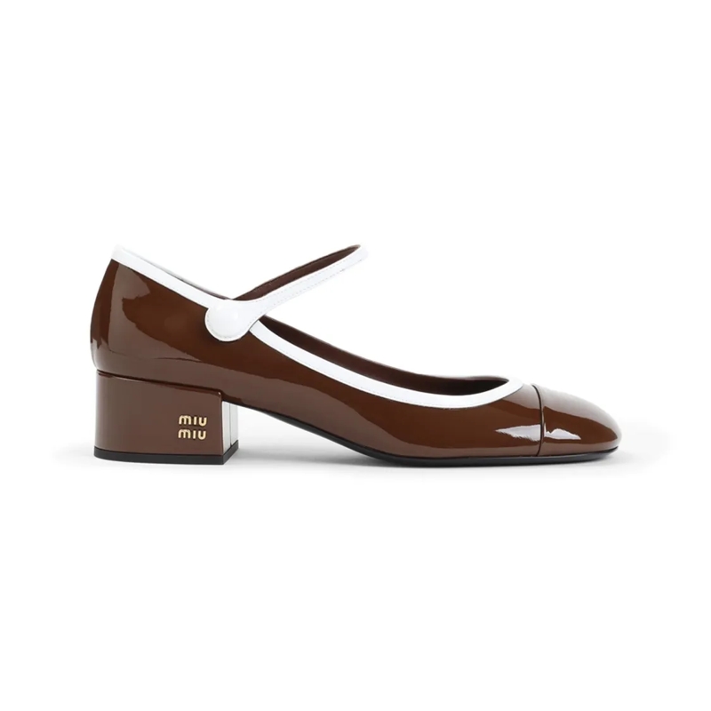 Miu Miu Sandales Calf Leather Sandals Brown