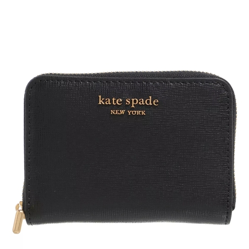 Kate Spade New York Morgan Saffiano Zip Card Case Black Portafoglio con cerniera