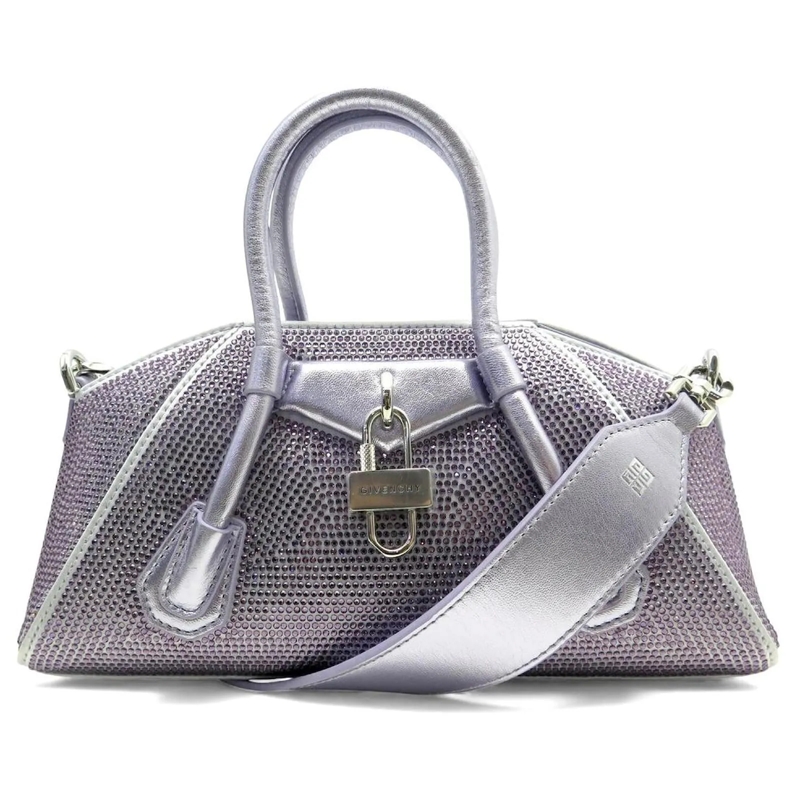 Givenchy Minitasche NEUE STRETCH STRASS MINI SCHULTERTASCHE B lila