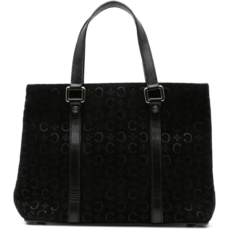 Celine Tote C Macadam Suede Handbag schwarz