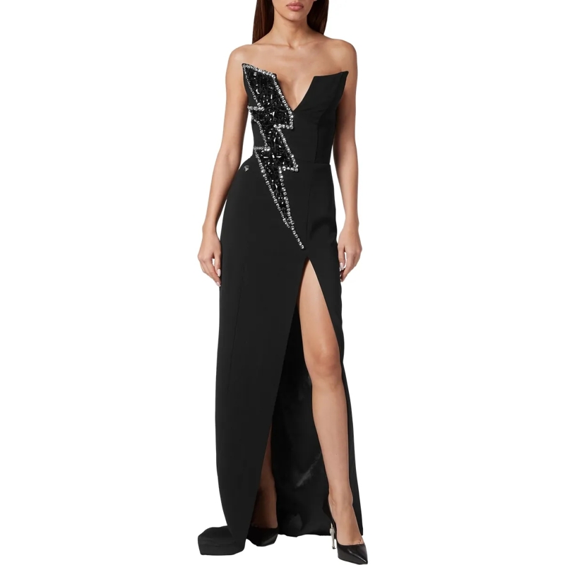 Philipp Plein Maxikleid Kleid schwarz(Image 3)