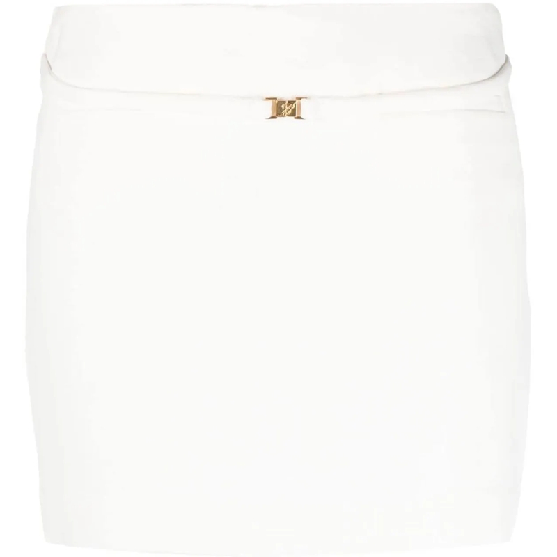 Blumarine Jupe midi Skirts Whitenatural weiß
