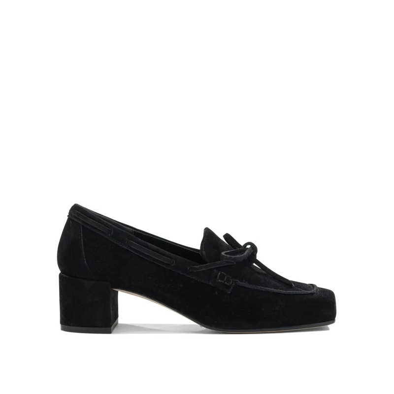 Aeydē Pumps Classic Block Heel Loafers Black