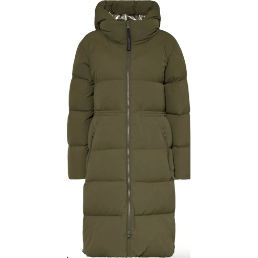 Woolrich Veste de transition Matt Stretch Long Puffer Parka Dark Green grün
