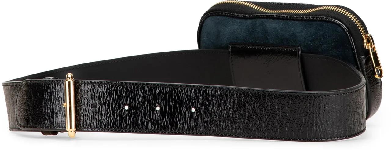 Thumbnail - Gucci Bauchtaschen - 2016-2024 Small Suede Ophidia Belt Bag - Gr. ONE SIZE - in Blau - für Damen