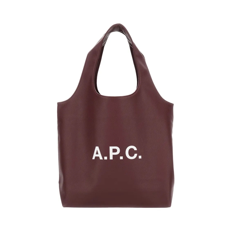 A.P.C. Fourre-tout Tote Nino Shopping Bag Burgundy