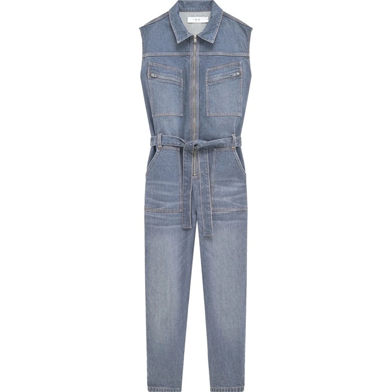 Iro  jumpsuit grey blue blau