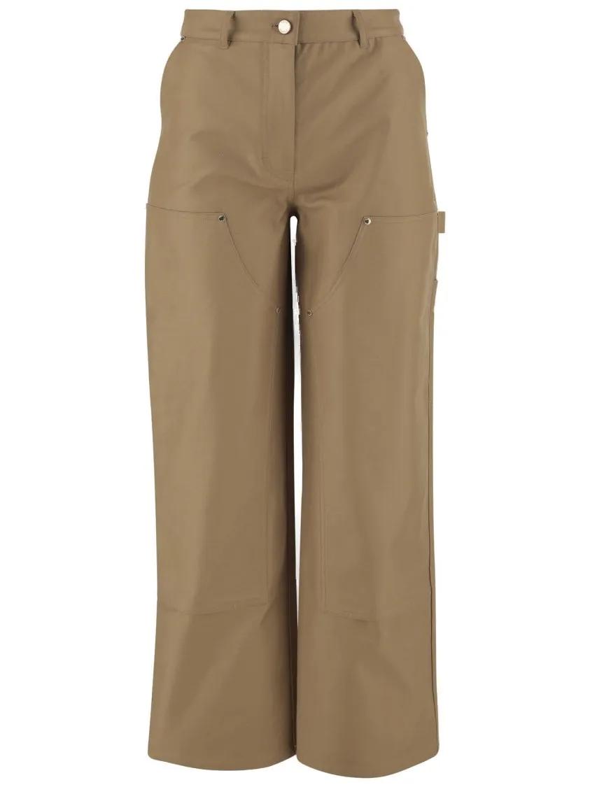 Thumbnail - Casablanca - Wide-Fit Cotton Cargo Pants - Größe S - braun