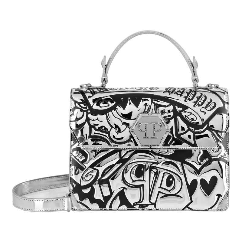 Philipp Plein Crossbody Bag Henkeltasche Smile silber
