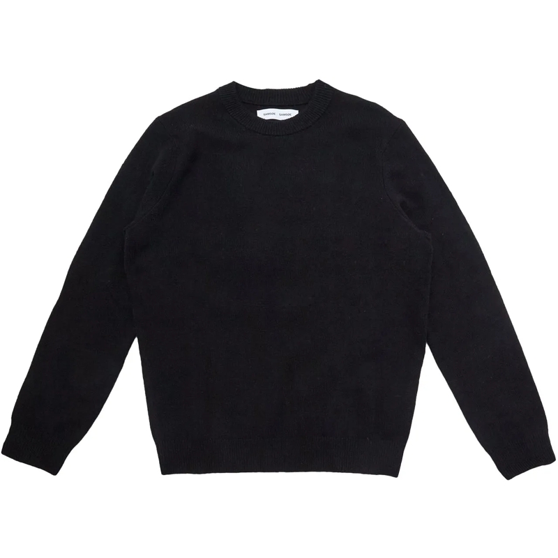 Samsøe Samsøe Pullover Maglione Knit Isak Nero schwarz