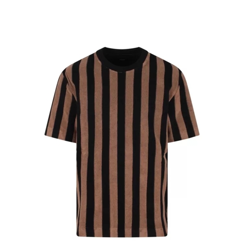 Fendi Pequin Terry T-Shirt Brown 