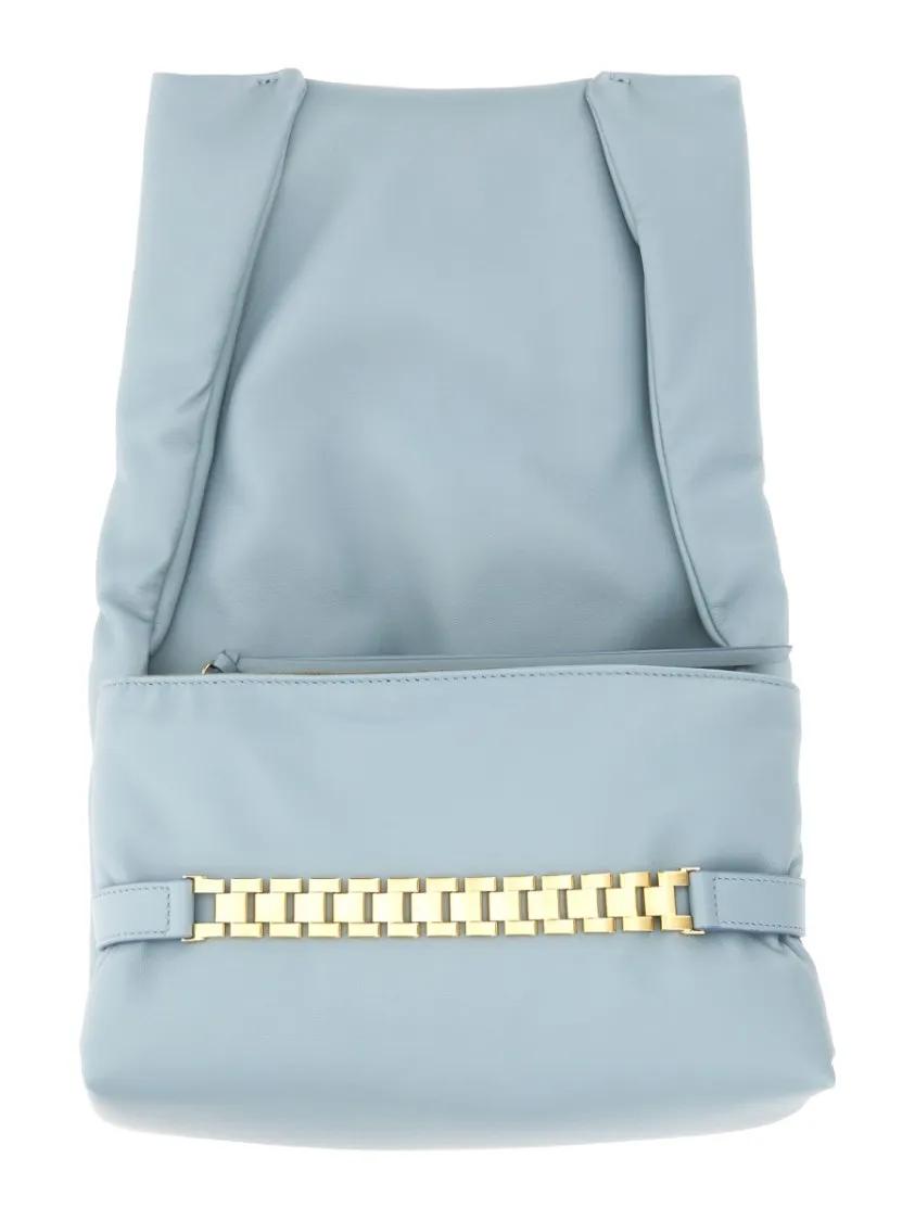 Victoria Beckham Hobo bags Puffy Pouch With Chain in blauw