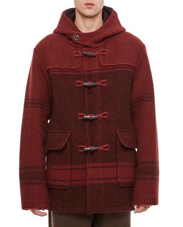 CP Company - Duffle Garment Dyed Coat - Größe 50 - rot