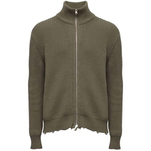 MM6 Maison Margiela Veste de transition Ribbed Cotton Jacket Green