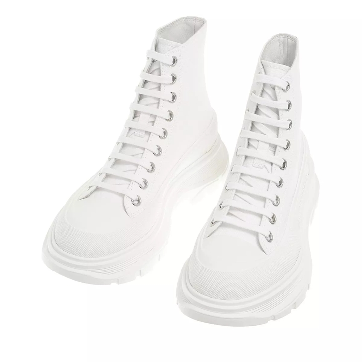 White alexander mcqueen store boots