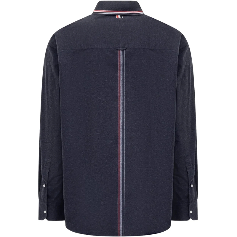 Thom Browne Haut décontracté Camicia Oversized dunkelblau(Image 2)