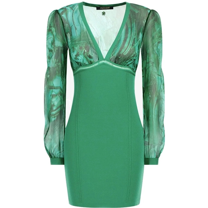 Roberto Cavalli Midirock Dresses Green grün