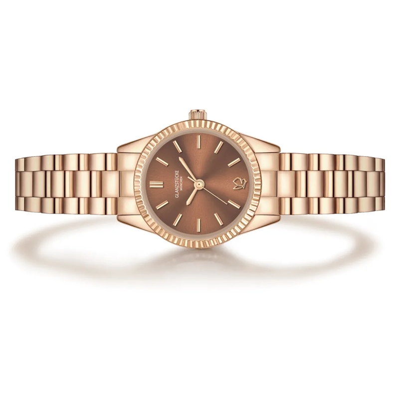 Glanzstücke München Automatikuhr Damen Armbanduhr Edelstahl rosegold(Image 3)